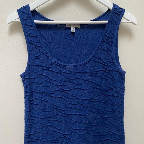 Horny Toad and Co. Blue Tank Dress Textured Women's Size Medium - Picture 2 of 6